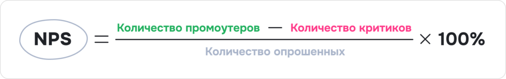 NPS формула